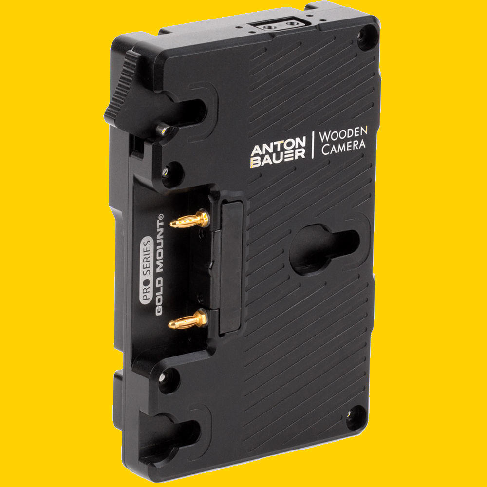 Wooden Camera V-mount Plate to Gold-mount Battery Adapter - Eleven04