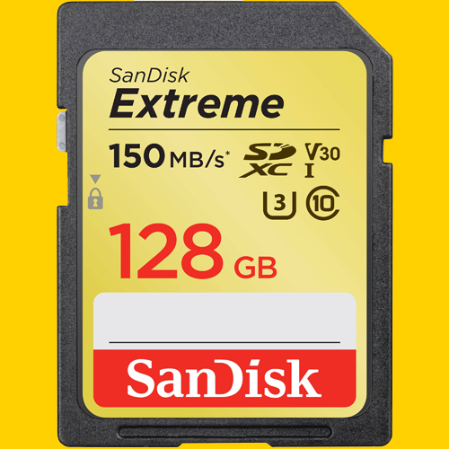 128GB SanDisk SD Card V30
