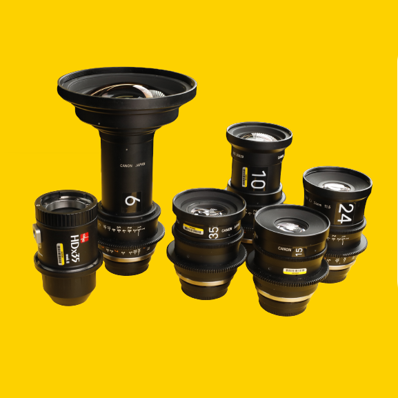 Canon EJ DigiPrime 5-Lens Set with IB/E HDx35 Expander (Set Only) (PL Mount Only)